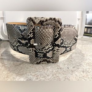 Snakeskin Patterned Belt